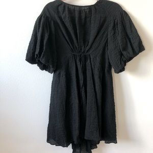 H&M Puff Sleeve High-Low Dress